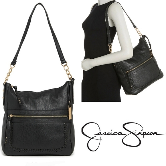 Jessica Simpson Bags Jessica Simpson Jaclyn Hobo Bag Faux Leather Leopard Interior Poshmark